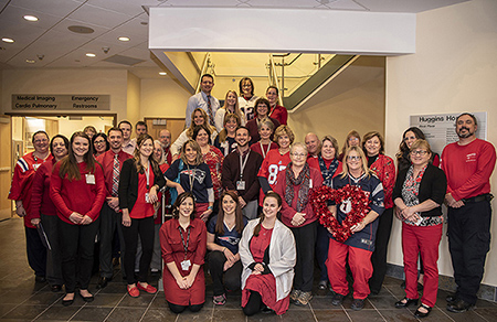 Huggins Employees Wear Red to Raise Awareness